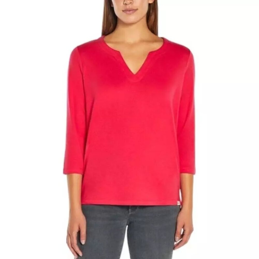 😀 3 for $20 NWT Orvis Dark Pink Pure Pima Cotton T-Shirt Tee Top NEW